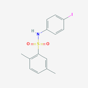 molecular formula C14H14INO2S B281165 N-(4-iodophenyl)-2,5-dimethylbenzenesulfonamide 