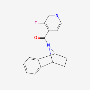 molecular formula C16H13FN2O B2811663 (3-Fluoropyridin-4-yl)(1,2,3,4-tetrahydro-1,4-epiminonaphthalen-9-yl)methanone CAS No. 2034381-43-4