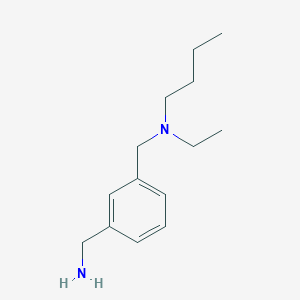 molecular formula C14H24N2 B2811676 (3-{[Butyl(ethyl)amino]methyl}phenyl)methanamine CAS No. 926229-54-1