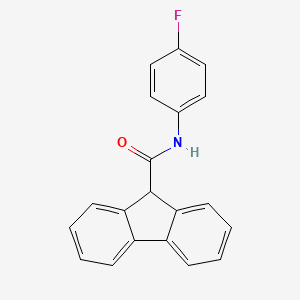 molecular formula C20H14FNO B2811683 N-(4-氟苯基)-9H-芴-9-甲酰胺 CAS No. 866155-68-2