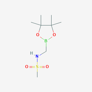 N-[(tetramethyl-1,3,2-dioxaborolan-2-yl)methyl]methanesulfonamide