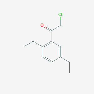 molecular formula C12H15ClO B2811715 2-氯-1-(2,5-二乙基苯基)乙酮 CAS No. 164165-75-7