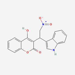 molecular formula C19H14N2O5 B2811735 4-hydroxy-3-[1-(1H-indol-3-yl)-2-nitroethyl]-2H-chromen-2-one CAS No. 325474-34-8