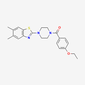 2-[4-(4-ethoxybenzoyl)piperazin-1-yl]-5,6-dimethyl-1,3-benzothiazole