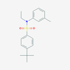 molecular formula C19H25NO2S B281177 4-tert-butyl-N-ethyl-N-(3-methylphenyl)benzenesulfonamide 