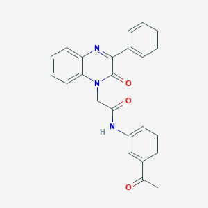 molecular formula C24H19N3O3 B2811777 N-(3-acetylphenyl)-2-(2-oxo-3-phenylquinoxalin-1(2H)-yl)acetamide CAS No. 1428356-59-5
