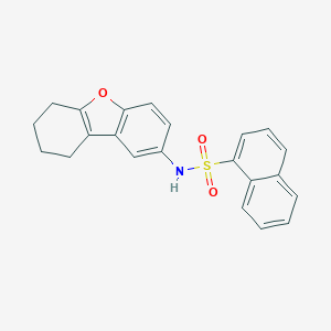 molecular formula C22H19NO3S B281178 N-(6,7,8,9-tetrahydrodibenzo[b,d]furan-2-yl)-1-naphthalenesulfonamide 