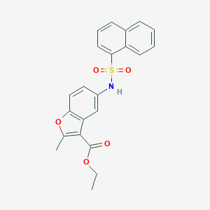 Ethyl 2-methyl-5-[(1-naphthylsulfonyl)amino]-1-benzofuran-3-carboxylate