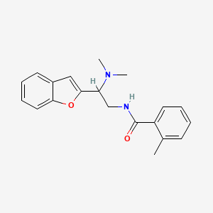 N-(2-(benzofuran-2-yl)-2-(dimethylamino)ethyl)-2-methylbenzamide