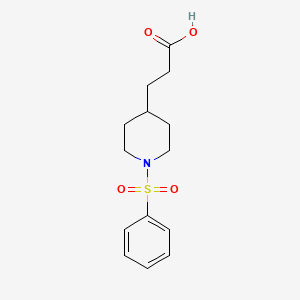3-[1-(Phenylsulfonyl)-4-piperidyl]propanoic acid
