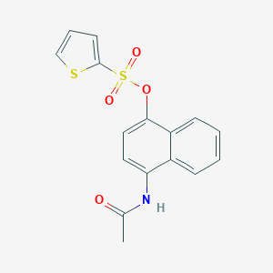 molecular formula C16H13NO4S2 B281183 4-(Acetylamino)-1-naphthyl 2-thiophenesulfonate 