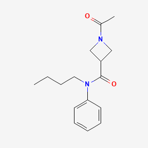 molecular formula C16H22N2O2 B2811866 1-acetyl-N-butyl-N-phenylazetidine-3-carboxamide CAS No. 1421522-16-8