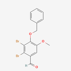 4-(Benzyloxy)-2,3-dibromo-5-methoxybenzaldehyde