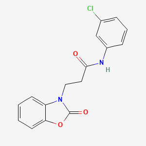 N-(3-chlorophenyl)-3-(2-oxo-1,3-benzoxazol-3-yl)propanamide