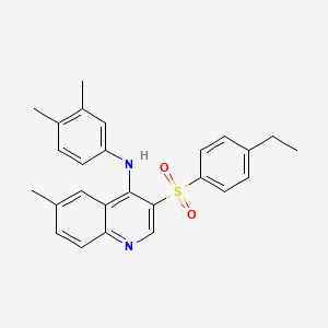 N-(3,4-dimethylphenyl)-3-((4-ethylphenyl)sulfonyl)-6-methylquinolin-4-amine