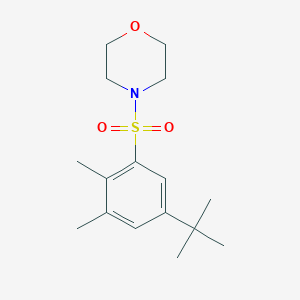 molecular formula C16H25NO3S B281189 4-[(5-Tert-butyl-2,3-dimethylphenyl)sulfonyl]morpholine 