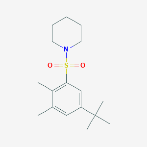 molecular formula C17H27NO2S B281190 1-[(5-Tert-butyl-2,3-dimethylphenyl)sulfonyl]piperidine 