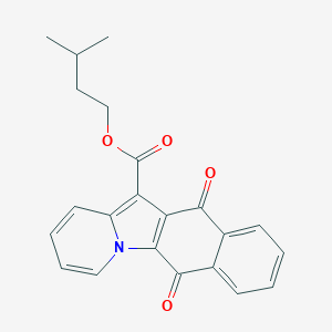 molecular formula C22H19NO4 B281192 Isopentyl 6,11-dioxo-6,11-dihydrobenzo[f]pyrido[1,2-a]indole-12-carboxylate 