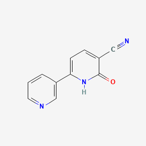 molecular formula C11H7N3O B2811934 2-oxo-6-pyridin-3-yl-1H-pyridine-3-carbonitrile CAS No. 39883-43-7