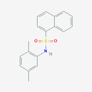 molecular formula C18H17NO2S B281195 N-(2,5-dimethylphenyl)-1-naphthalenesulfonamide 