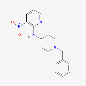 molecular formula C17H20N4O2 B2811951 N-(1-苄基哌啶-4-基)-3-硝基吡啶-2-胺 CAS No. 185058-54-2