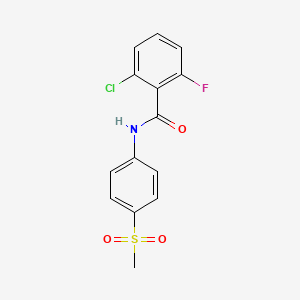 2-chloro-6-fluoro-N-(4-(methylsulfonyl)phenyl)benzamide