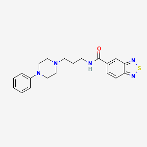 N-(3-(4-phenylpiperazin-1-yl)propyl)benzo[c][1,2,5]thiadiazole-5-carboxamide