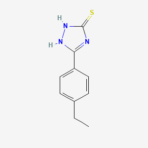 molecular formula C10H11N3S B2812003 5-(4-ethylphenyl)-4H-1,2,4-triazole-3-thiol CAS No. 313990-49-7