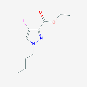 molecular formula C10H15IN2O2 B2812015 ethyl 1-butyl-4-iodo-1H-pyrazole-3-carboxylate CAS No. 1856095-24-3