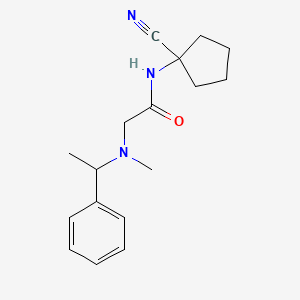 N-(1-cyanocyclopentyl)-2-[methyl(1-phenylethyl)amino]acetamide