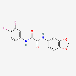 N1-(benzo[d][1,3]dioxol-5-yl)-N2-(3,4-difluorophenyl)oxalamide