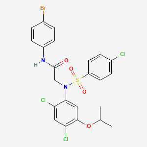 2-(N-(4-chlorophenylsulfonyl)-2,4-dichloro-5-isopropoxyphenylamino)-N-(4-bromophenyl)acetamide