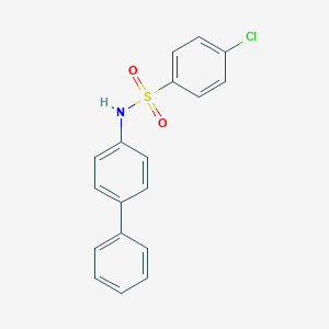 molecular formula C18H14ClNO2S B281207 N-[1,1'-biphenyl]-4-yl-4-chlorobenzenesulfonamide 
