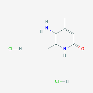 molecular formula C7H12Cl2N2O B2812071 5-Amino-4,6-dimethylpyridin-2-ol dihydrochloride CAS No. 2270908-38-6