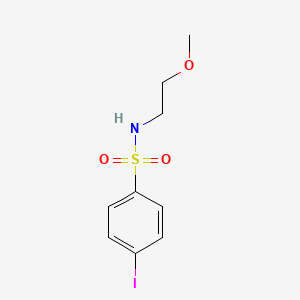 molecular formula C9H12INO3S B2812076 4-iodo-N-(2-methoxyethyl)benzenesulfonamide CAS No. 403792-77-8