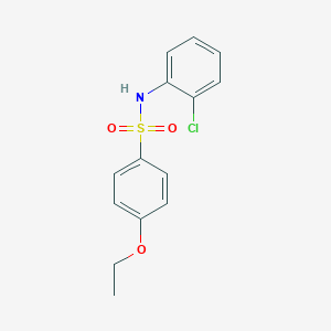 molecular formula C14H14ClNO3S B281210 N-(2-chlorophenyl)-4-ethoxybenzenesulfonamide 