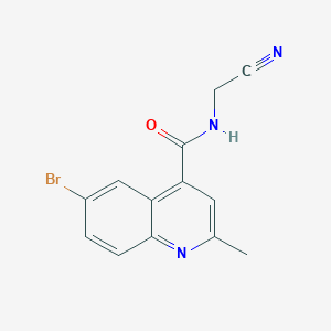 6-bromo-N-(cyanomethyl)-2-methylquinoline-4-carboxamide