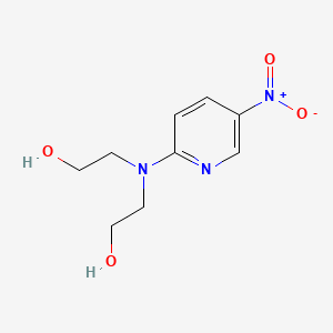 molecular formula C9H13N3O4 B2812111 N-(5-Nitro-2-pyridyl)-iminodiethanol CAS No. 98961-41-2