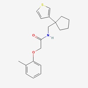 N-((1-(thiophen-3-yl)cyclopentyl)methyl)-2-(o-tolyloxy)acetamide