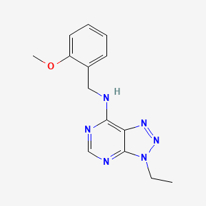 molecular formula C14H16N6O B2812162 3-ethyl-N-(2-methoxybenzyl)-3H-[1,2,3]triazolo[4,5-d]pyrimidin-7-amine CAS No. 899978-49-5