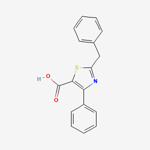molecular formula C17H13NO2S B2812166 2-Benzyl-4-phenyl-1,3-thiazole-5-carboxylic acid CAS No. 1329538-16-0