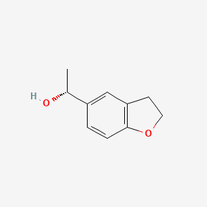 molecular formula C10H12O2 B2812169 (1R)-1-(2,3-dihydro-1-benzofuran-5-yl)ethan-1-ol CAS No. 1344917-94-7