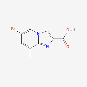 molecular formula C9H7BrN2O2 B2812176 6-Bromo-8-methylimidazo[1,2-a]pyridine-2-carboxylic acid CAS No. 866135-83-3