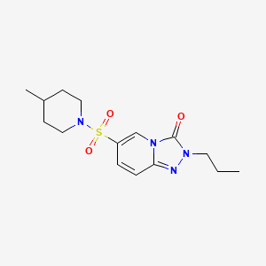 6-[(4-methylpiperidin-1-yl)sulfonyl]-2-propyl[1,2,4]triazolo[4,3-a]pyridin-3(2H)-one