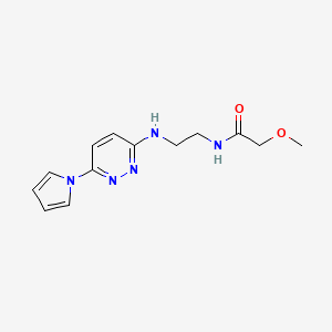 N-(2-((6-(1H-pyrrol-1-yl)pyridazin-3-yl)amino)ethyl)-2-methoxyacetamide
