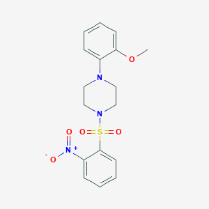 1-(2-Methoxyphenyl)-4-[(2-nitrophenyl)sulfonyl]piperazine