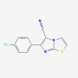 6-(4-Chlorophenyl)imidazo[2,1-b][1,3]thiazole-5-carbonitrile
