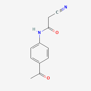 molecular formula C11H10N2O2 B2812246 N-(4-乙酰苯基)-2-氰基乙酰胺 CAS No. 219618-11-8