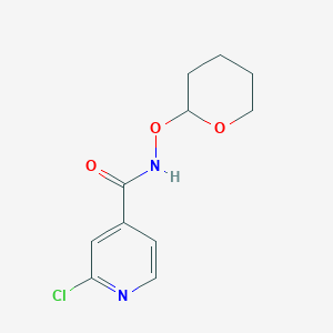 molecular formula C11H13ClN2O3 B2812255 2-chloro-N-(oxan-2-yloxy)pyridine-4-carboxamide CAS No. 1390387-81-1