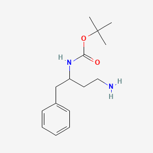 tert-butyl N-(4-amino-1-phenylbutan-2-yl)carbamate